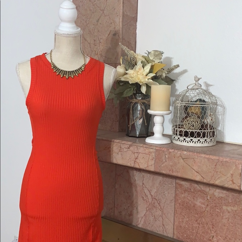 Orange Mini Dress